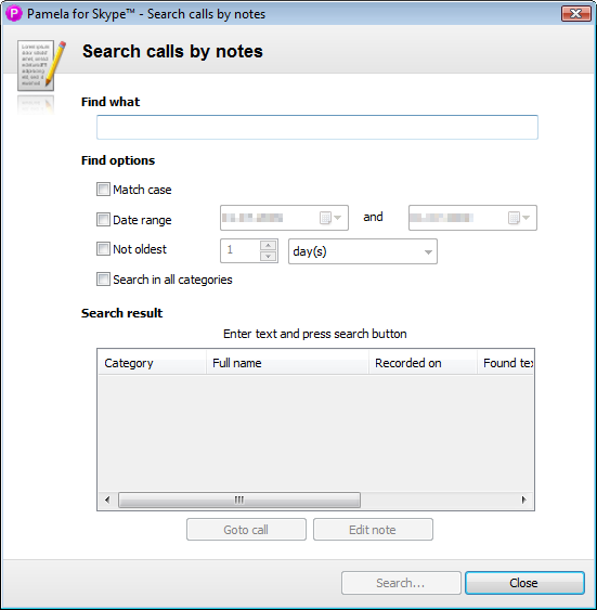 Search Notes